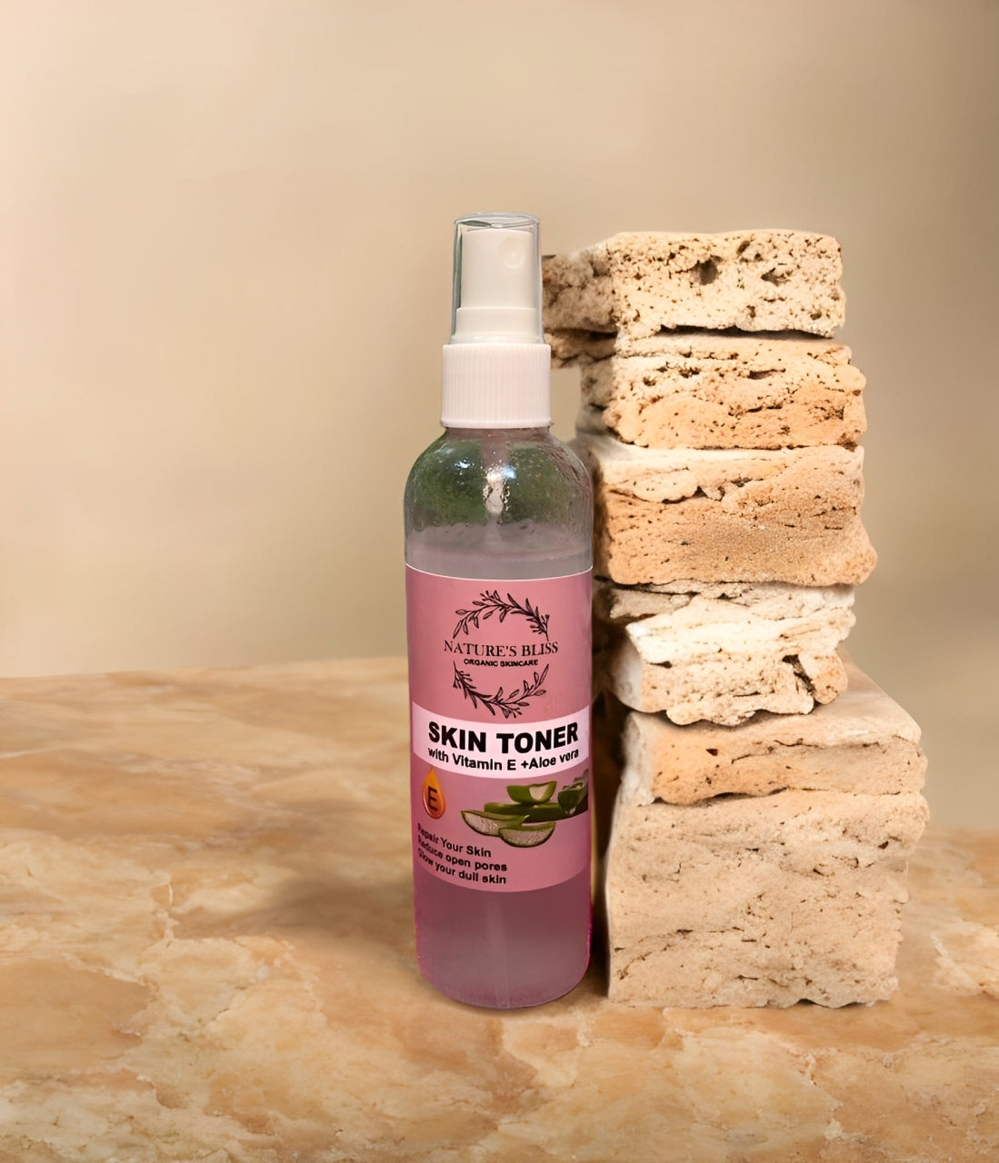 Skin Toner with Vitamin E and Aloe Vera